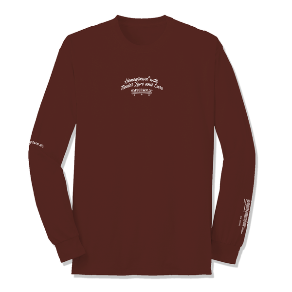 Burgundy TLC Long-Sleeve Tee